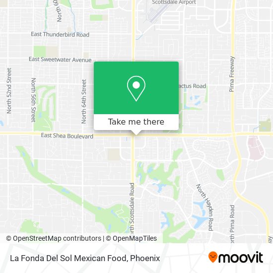 La Fonda Del Sol Mexican Food map