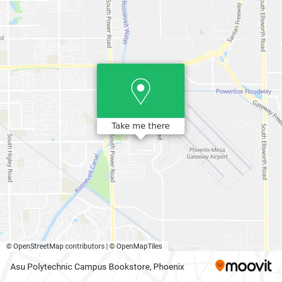 Asu Polytechnic Campus Bookstore map