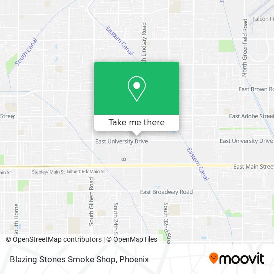 Blazing Stones Smoke Shop map