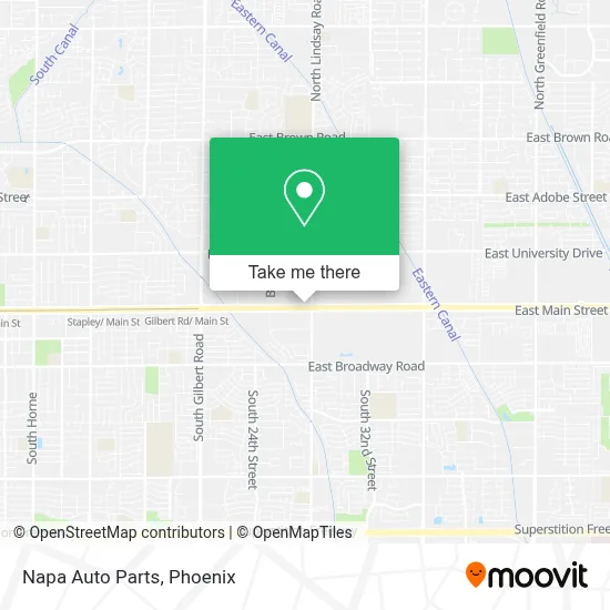 Napa Auto Parts map