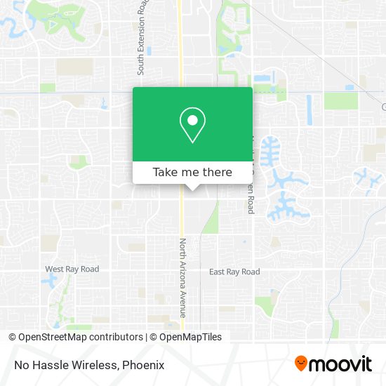 Mapa de No Hassle Wireless