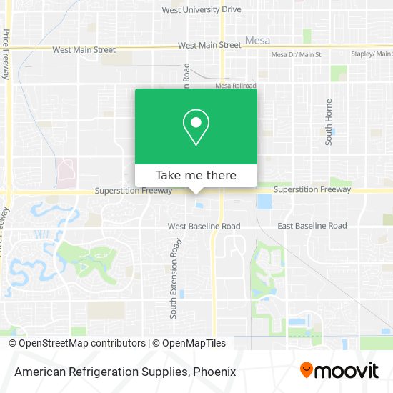 American Refrigeration Supplies map