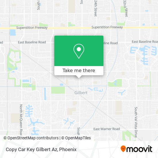 Mapa de Copy Car Key Gilbert Az