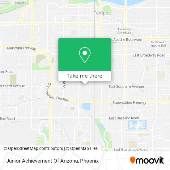 Mapa de Junior Achievement Of Arizona