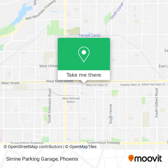 Sirrine Parking Garage map
