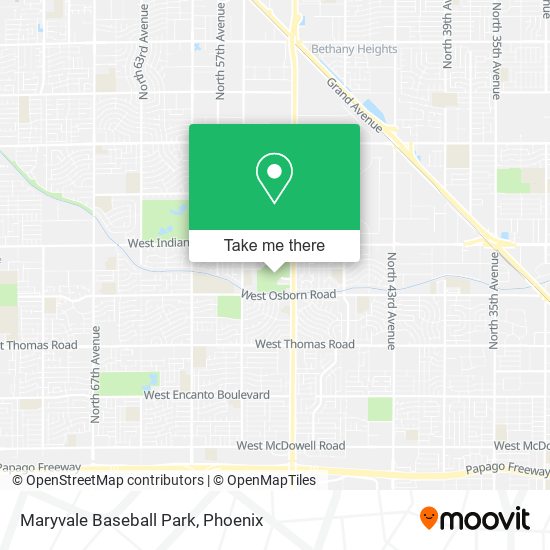 Mapa de Maryvale Baseball Park