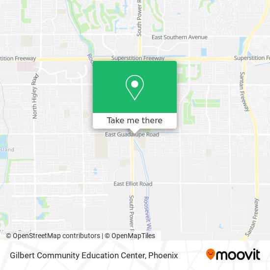 Mapa de Gilbert Community Education Center
