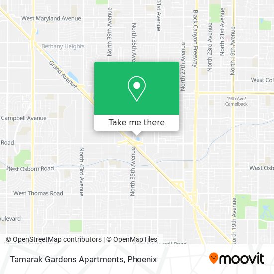 Tamarak Gardens Apartments map