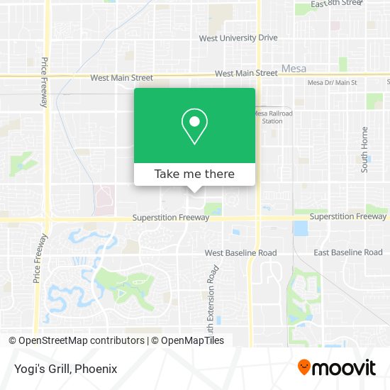 Mapa de Yogi's Grill