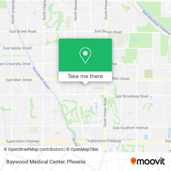 Mapa de Baywood Medical Center