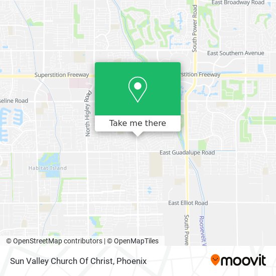 Mapa de Sun Valley Church Of Christ