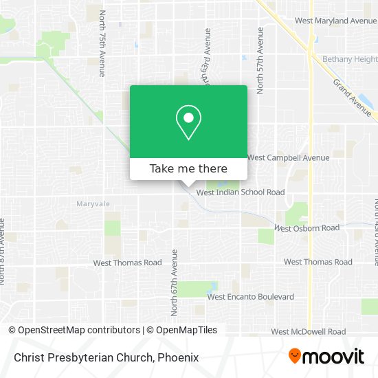 Christ Presbyterian Church map