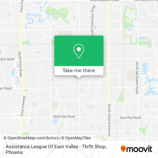 Mapa de Assistance League Of East Valley - Thrfit Shop