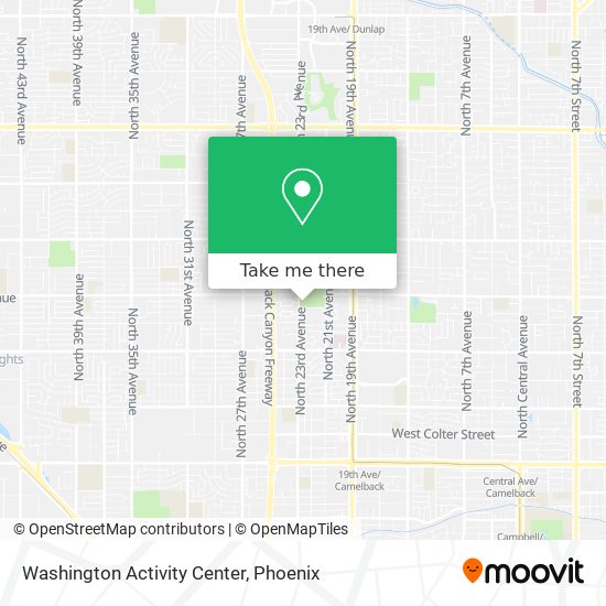 Mapa de Washington Activity Center