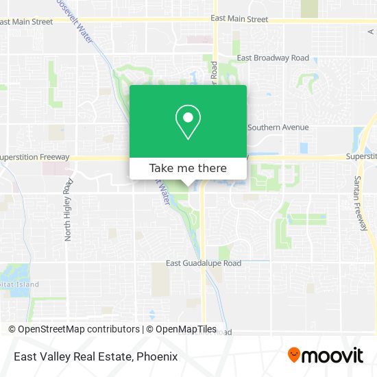 East Valley Real Estate map