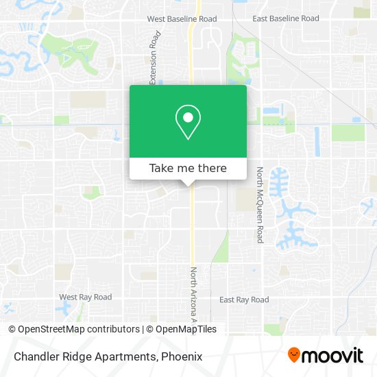 Mapa de Chandler Ridge Apartments