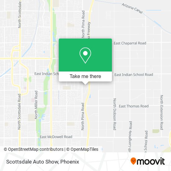Mapa de Scottsdale Auto Show