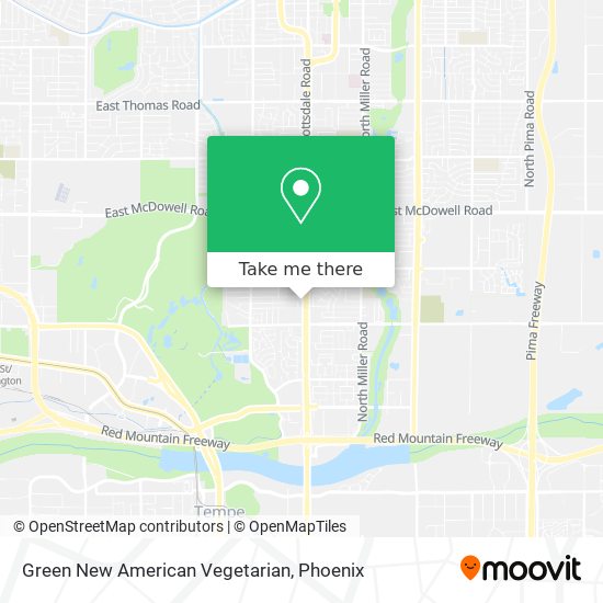 Mapa de Green New American Vegetarian