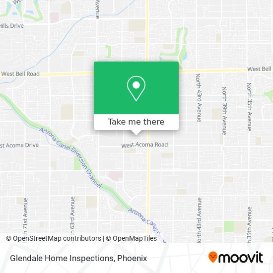 Glendale Home Inspections map