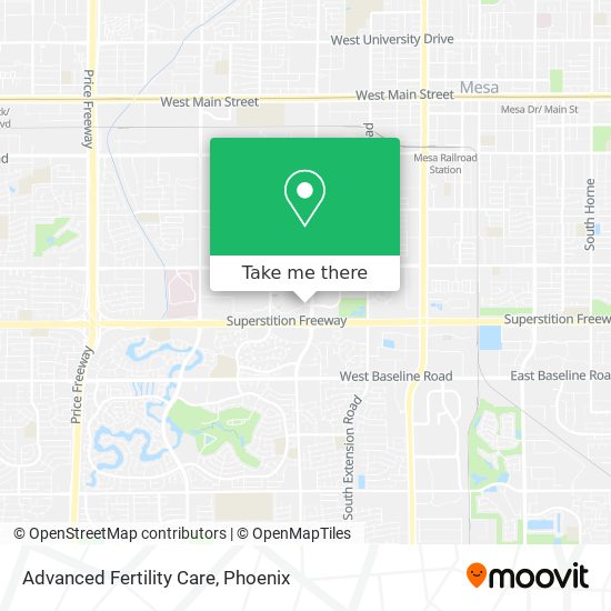 Advanced Fertility Care map