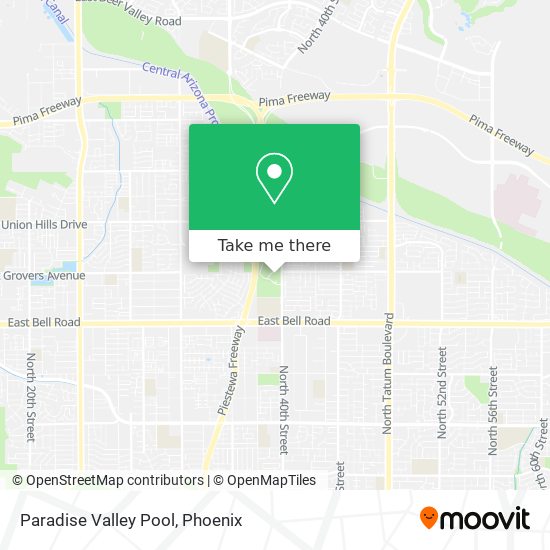 Paradise Valley Pool map