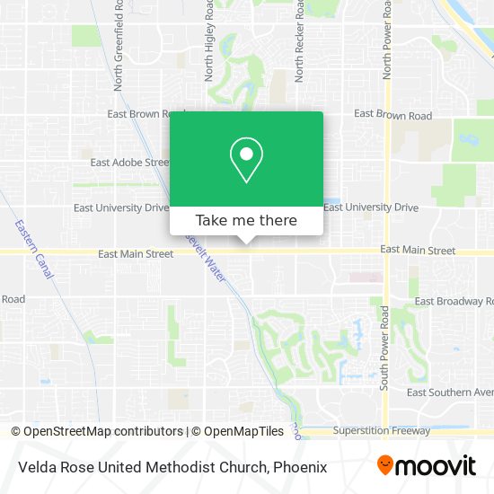 Velda Rose United Methodist Church map