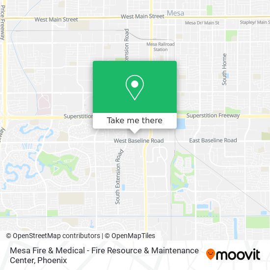 Mesa Fire & Medical - Fire Resource & Maintenance Center map