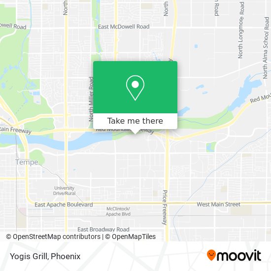 Yogis Grill map