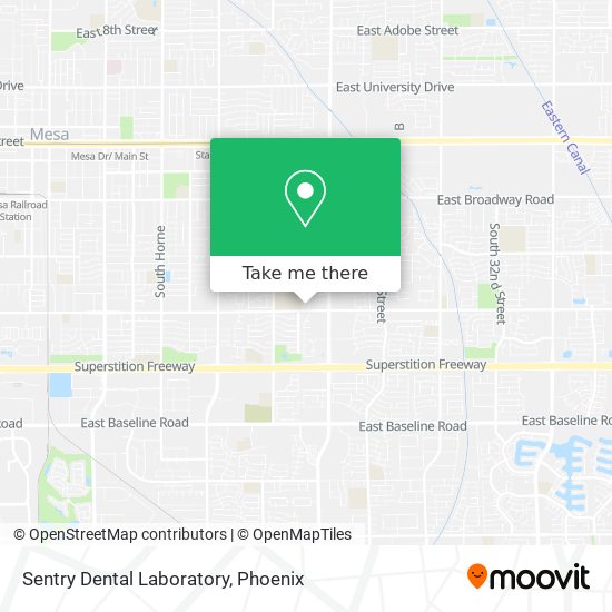 Sentry Dental Laboratory map