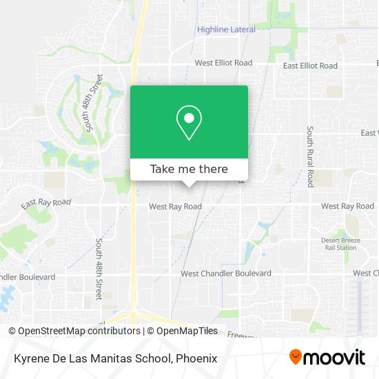 Kyrene De Las Manitas School map