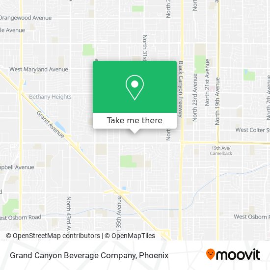 Grand Canyon Beverage Company map