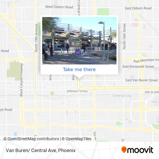 Mapa de Van Buren/ Central Ave