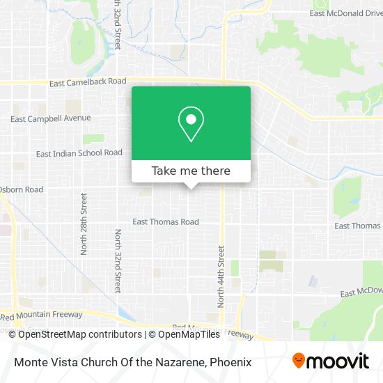 Monte Vista Church Of the Nazarene map