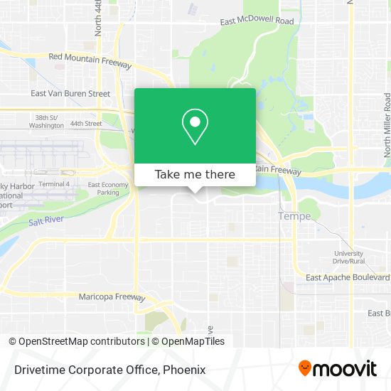 Mapa de Drivetime Corporate Office