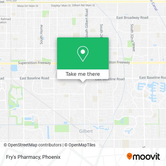 Fry's Pharmacy map