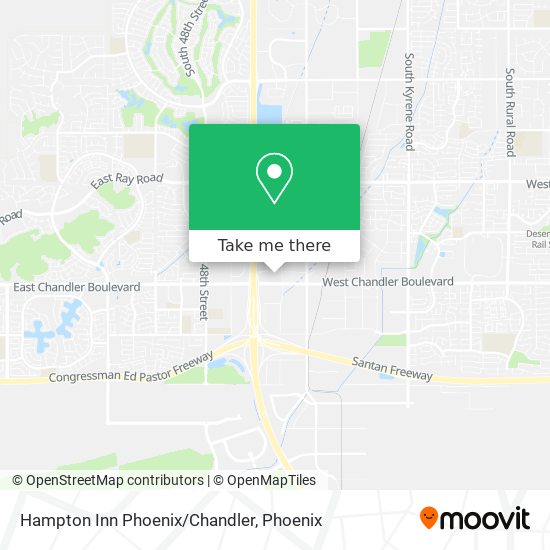 Hampton Inn Phoenix/Chandler map