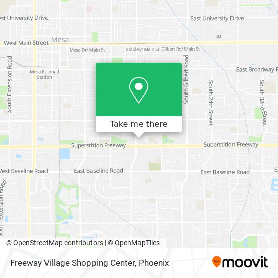 Mapa de Freeway Village Shopping Center