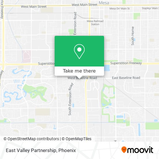 Mapa de East Valley Partnership