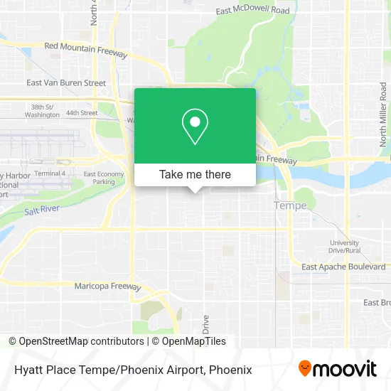 Hyatt Place Tempe / Phoenix Airport map