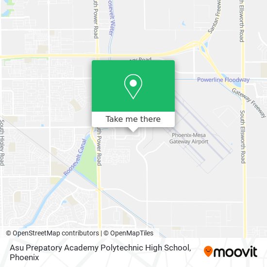 Mapa de Asu Prepatory Academy Polytechnic High School