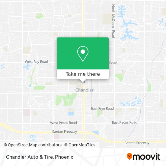 Mapa de Chandler Auto & Tire