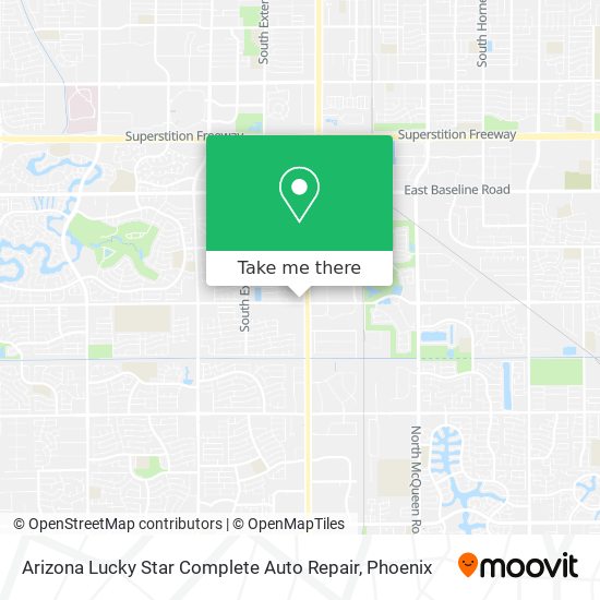 Mapa de Arizona Lucky Star Complete Auto Repair