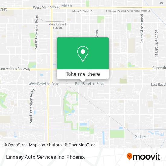 Mapa de Lindsay Auto Services Inc