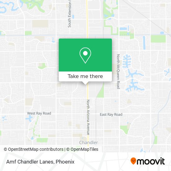 Amf Chandler Lanes map