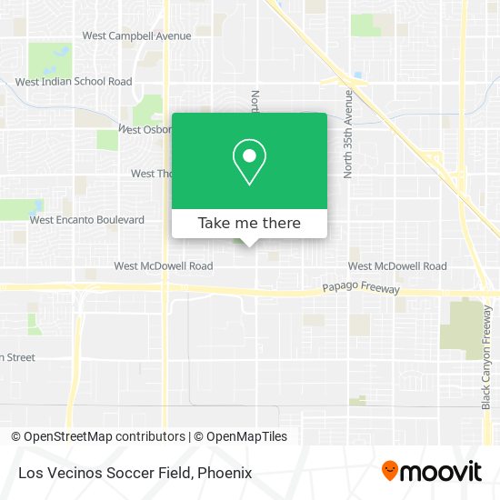 Mapa de Los Vecinos Soccer Field