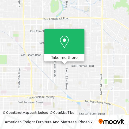 Mapa de American Freight Furniture And Mattress