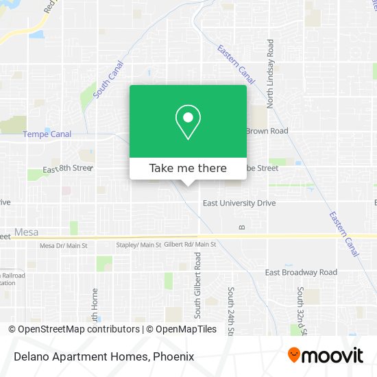 Delano Apartment Homes map