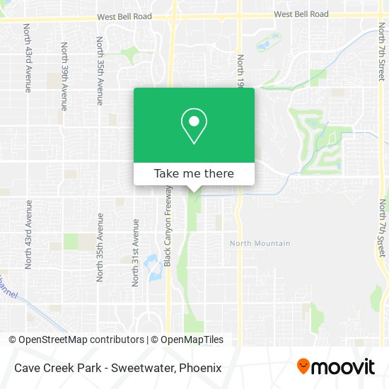 Mapa de Cave Creek Park - Sweetwater