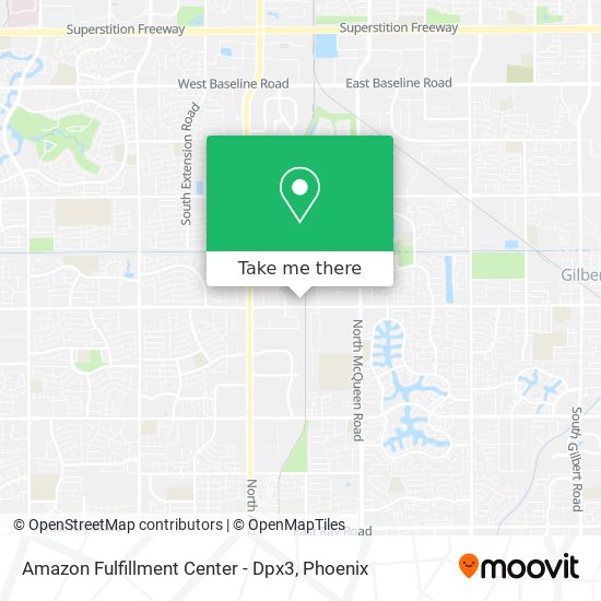 Amazon Fulfillment Center - Dpx3 map