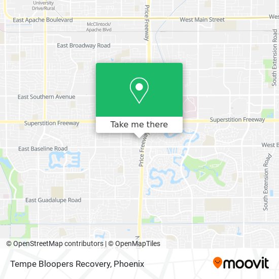 Mapa de Tempe Bloopers Recovery